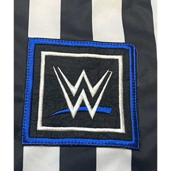 WWF WWE Referee Shirt Blue Logo Friday Night Smackdown Size XL XLarge Worn - Picture 2 of 5